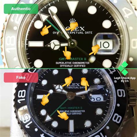 rolex gmt master ii fake vs real|how to check gmt master ii.